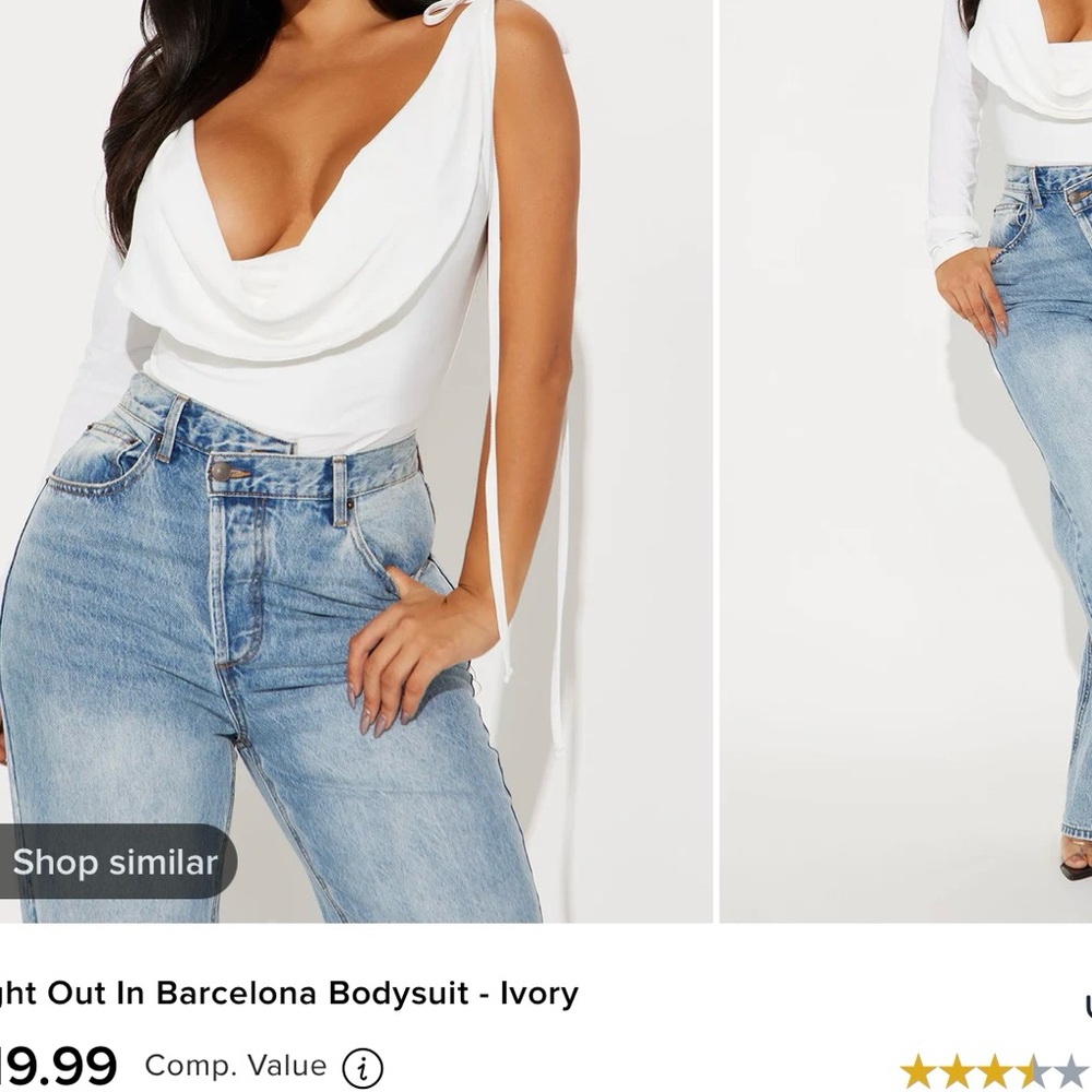 Ivory Bodysuit Top